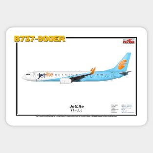 Boeing B737-900ER - JetLite (Art Print) Sticker